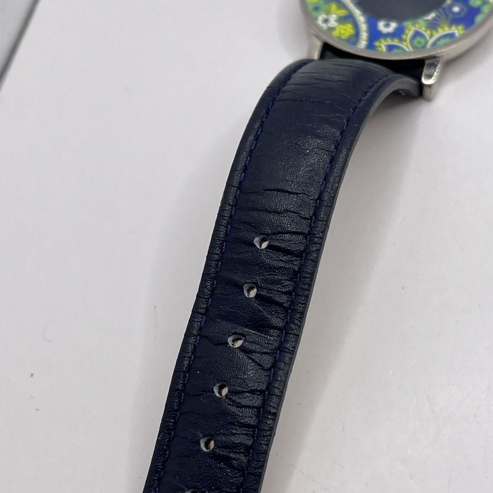 Vera Bradley Women's‎ Paisley Floral Watch Leather Band 35mm Case- New Battery - Picture 6 of 9